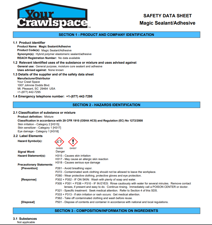 Safety Data Sheet